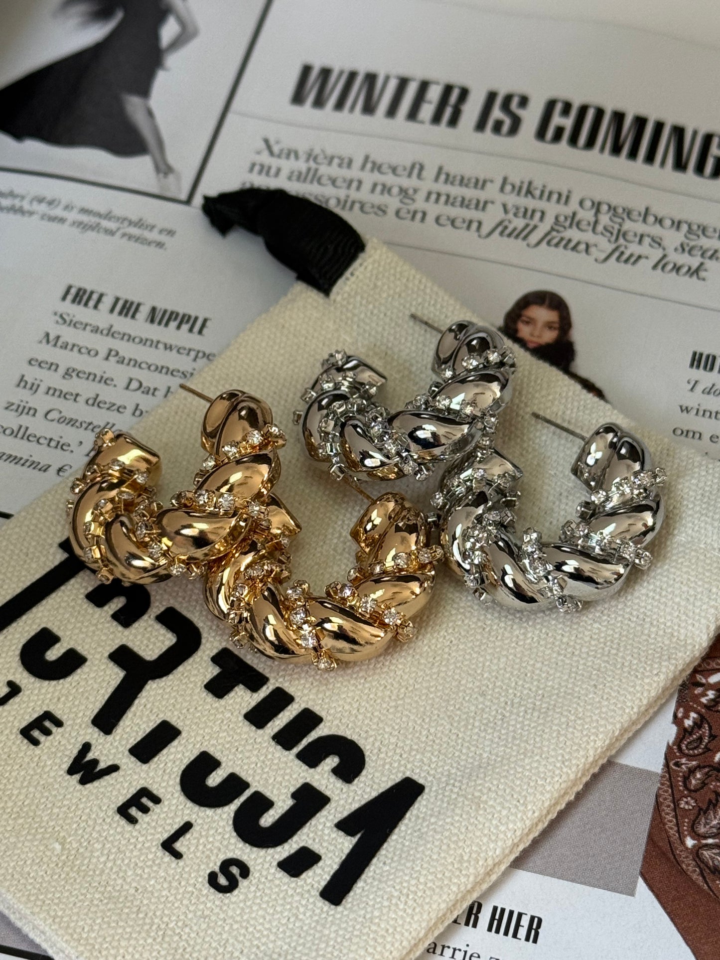 Diamond Twist - Oorbellen