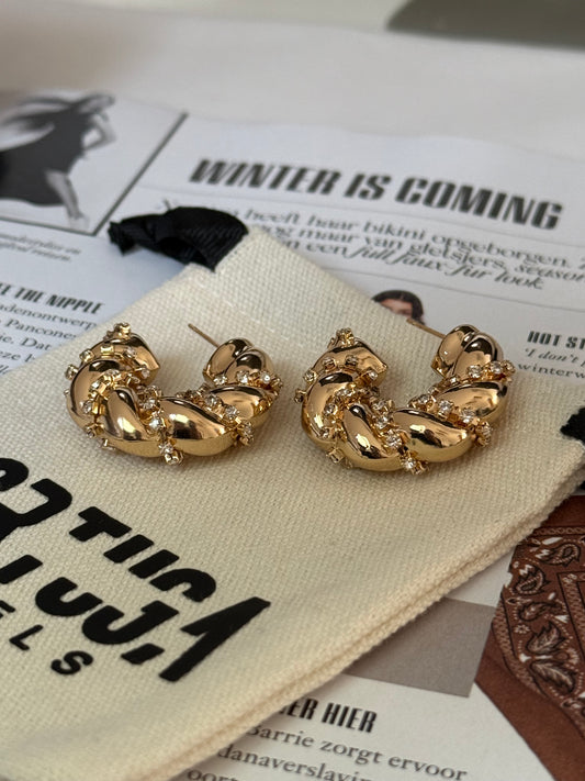 Diamond Twist - Oorbellen