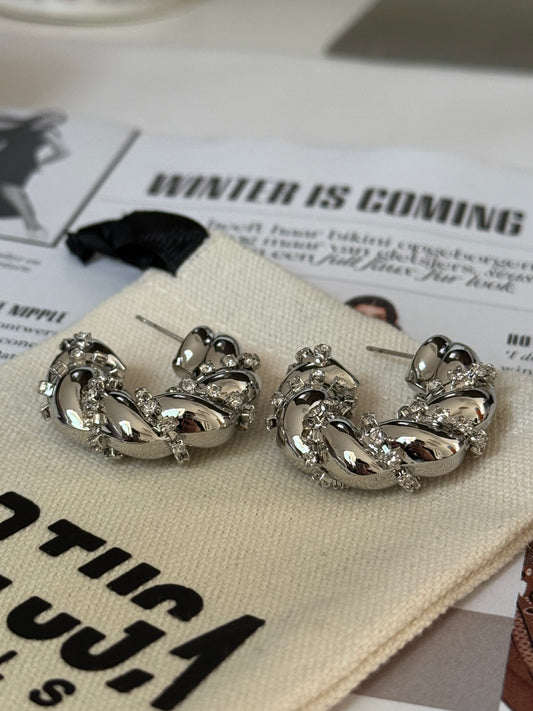 Diamond Twist - Oorbellen