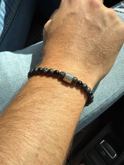 Black Lava - Armband