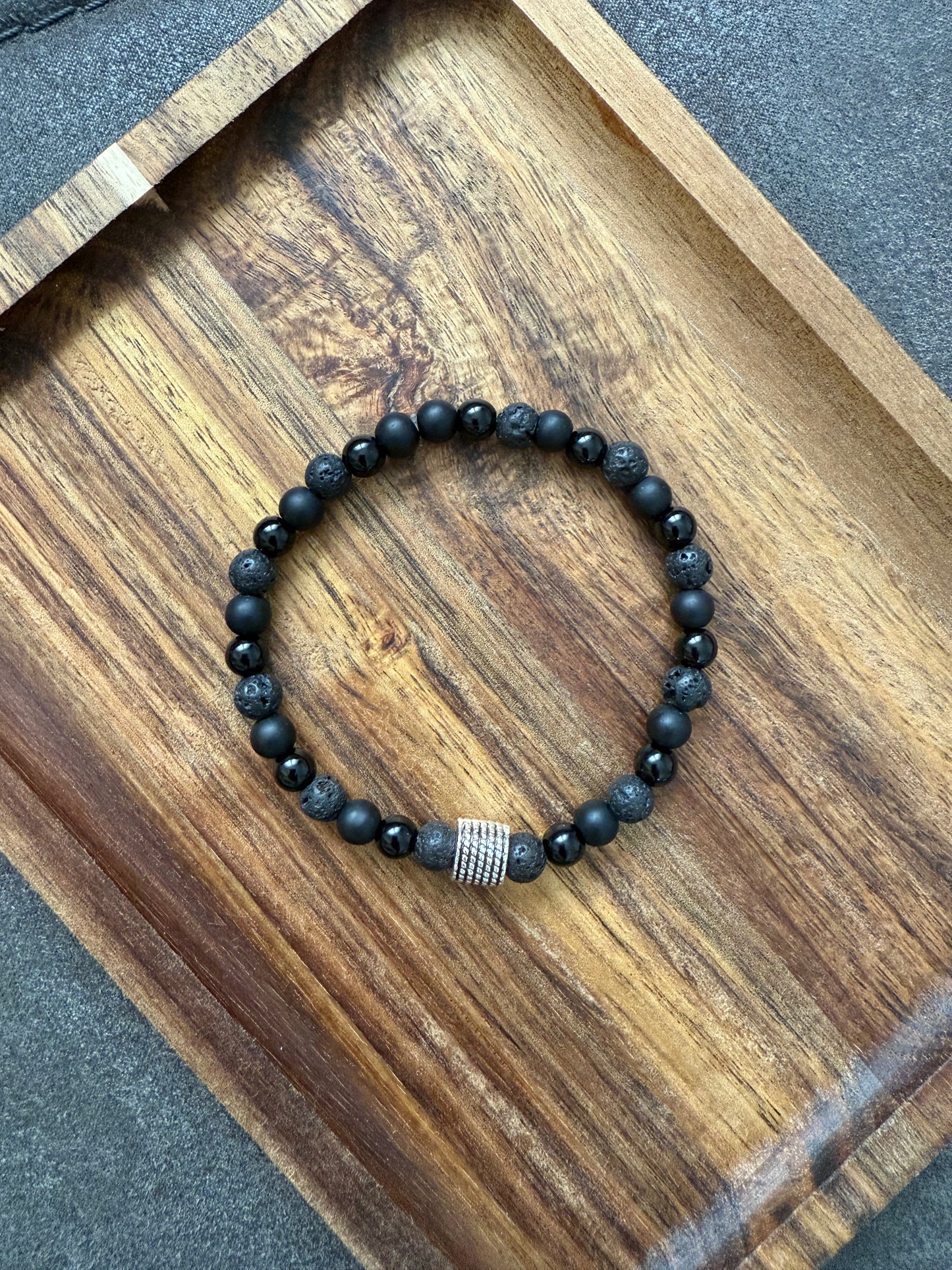 Black Lava - Armband